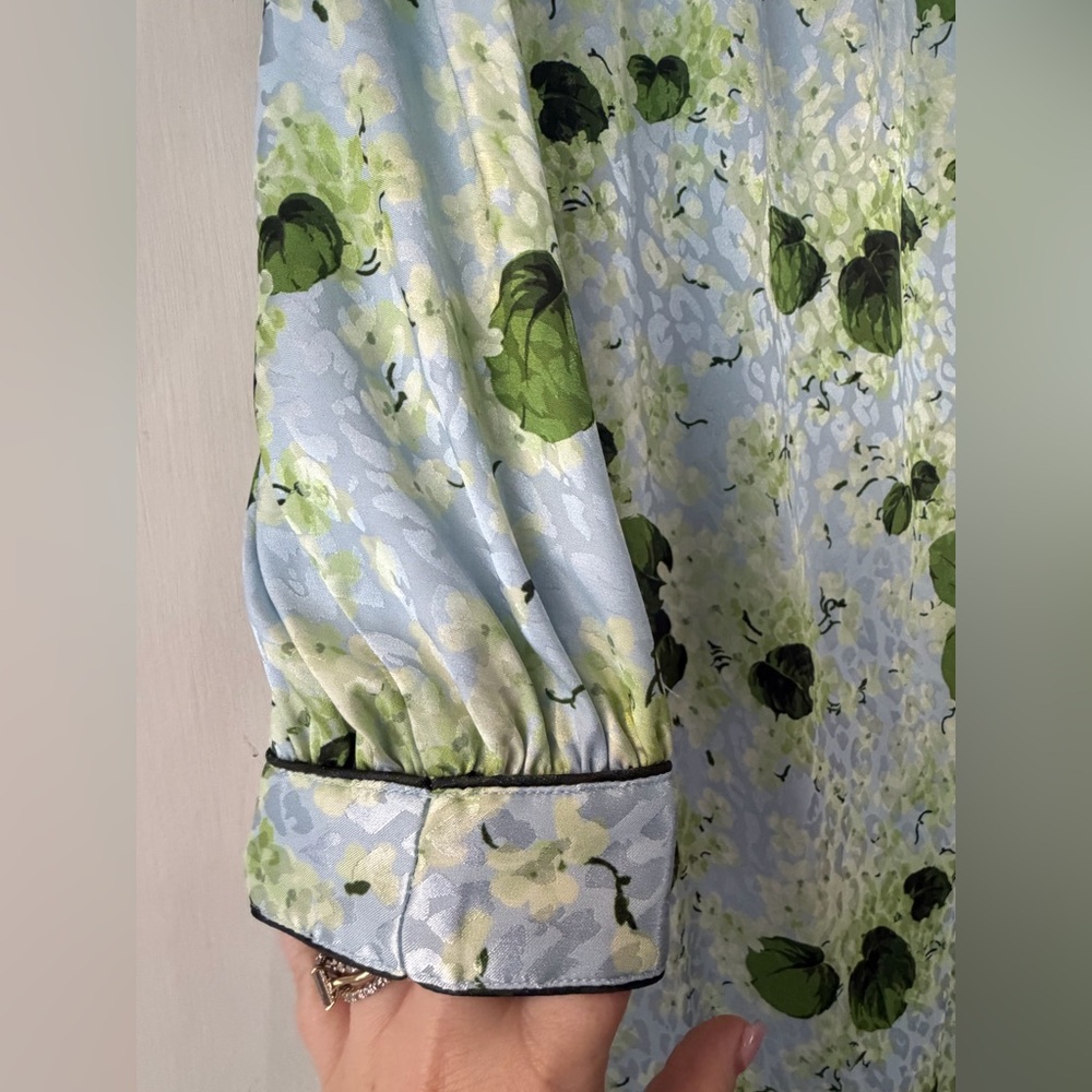 Tuckernuck Hydrangea Satin Faven Maxi Dress M - Picture 5 of 12
